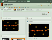 Tablet Screenshot of orange-and-black.deviantart.com