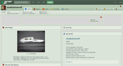 Desktop Screenshot of lunathelonewolf.deviantart.com