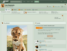 Tablet Screenshot of lion-redmich.deviantart.com