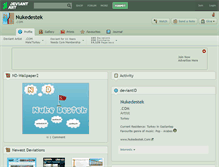 Tablet Screenshot of nukedestek.deviantart.com