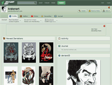 Tablet Screenshot of krakenart.deviantart.com