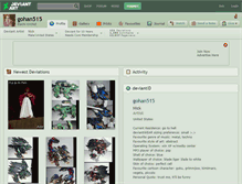 Tablet Screenshot of gohan515.deviantart.com