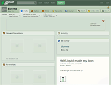 Tablet Screenshot of blowme.deviantart.com