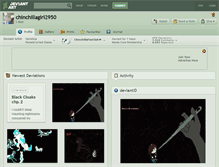 Tablet Screenshot of chinchillagirl2950.deviantart.com