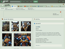 Tablet Screenshot of carnifix.deviantart.com