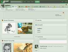 Tablet Screenshot of mallero.deviantart.com