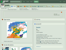 Tablet Screenshot of kanata.deviantart.com