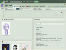 Tablet Screenshot of diidii-mod.deviantart.com