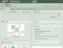 Tablet Screenshot of nailohi13.deviantart.com