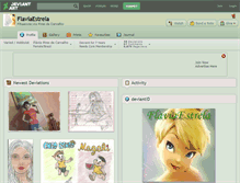 Tablet Screenshot of flaviaestrela.deviantart.com