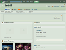 Tablet Screenshot of giggidy-03.deviantart.com