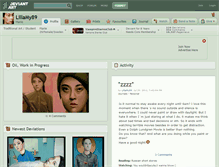Tablet Screenshot of lillamy89.deviantart.com