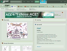 Tablet Screenshot of airgurl.deviantart.com