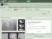 Tablet Screenshot of ginibini.deviantart.com