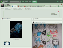 Tablet Screenshot of fun2day.deviantart.com