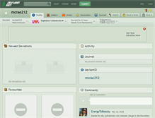 Tablet Screenshot of mcrae212.deviantart.com