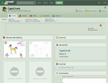 Tablet Screenshot of capncrunk.deviantart.com