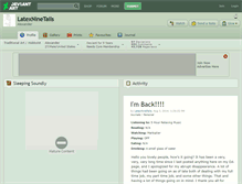 Tablet Screenshot of latexninetails.deviantart.com