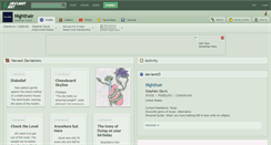 Desktop Screenshot of nighthair.deviantart.com