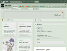 Tablet Screenshot of nighthair.deviantart.com