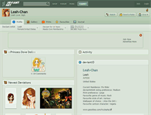 Tablet Screenshot of leah-chan.deviantart.com