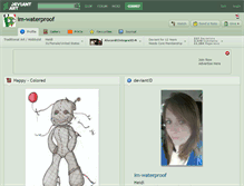 Tablet Screenshot of im-waterproof.deviantart.com