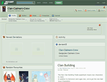 Tablet Screenshot of clan-claimers-crew.deviantart.com