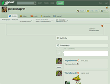 Tablet Screenshot of gravenimage91.deviantart.com