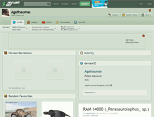 Tablet Screenshot of agathaumas.deviantart.com