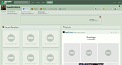 Desktop Screenshot of deadgirlsrock.deviantart.com