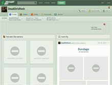 Tablet Screenshot of deadgirlsrock.deviantart.com