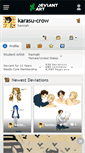 Mobile Screenshot of karasu-crow.deviantart.com