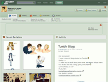 Tablet Screenshot of karasu-crow.deviantart.com