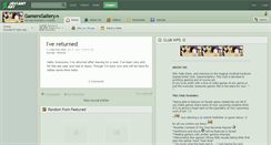 Desktop Screenshot of gamersgallery.deviantart.com