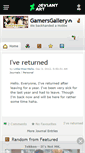 Mobile Screenshot of gamersgallery.deviantart.com