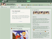 Tablet Screenshot of gamersgallery.deviantart.com