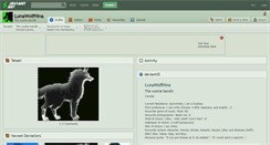 Desktop Screenshot of lunawolfhina.deviantart.com