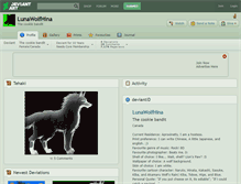 Tablet Screenshot of lunawolfhina.deviantart.com