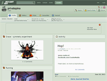 Tablet Screenshot of privatepino.deviantart.com