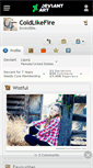 Mobile Screenshot of coldlikefire.deviantart.com