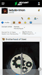 Mobile Screenshot of ladydevimon.deviantart.com