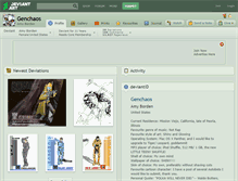 Tablet Screenshot of genchaos.deviantart.com