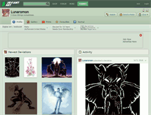 Tablet Screenshot of lunaromon.deviantart.com