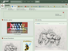 Tablet Screenshot of koonik.deviantart.com