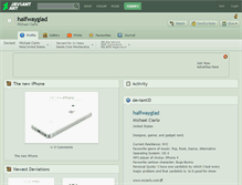 Tablet Screenshot of halfwayglad.deviantart.com