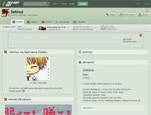 Tablet Screenshot of dekinut.deviantart.com