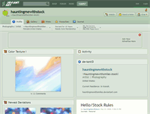 Tablet Screenshot of hauntingmewithstock.deviantart.com