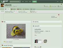 Tablet Screenshot of nuttysmile.deviantart.com