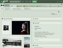 Tablet Screenshot of e-art-h.deviantart.com