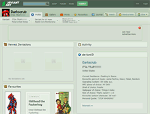 Tablet Screenshot of darkscrub.deviantart.com